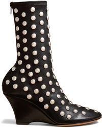 Khaite - The Apollo 75mm Leather Ankle Boots - Lyst