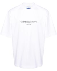 Off-White c/o Virgil Abloh - Established 2013 Cotton T-shirt - Lyst