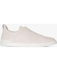 Zegna - Triple Stitchtm Leather Sneakers - Men's - Calf Leather/rubber - Lyst