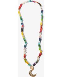 Harwell Godfrey - 18k Yellow Gold Rainbow Gemstone Beaded Necklace - Women's - Stone/18kt Yellow Gold - Lyst