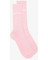 Jacquemus Meunier Ribbed Socks - Pink