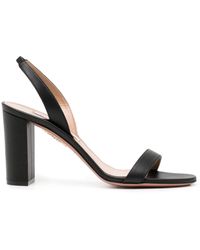 Aquazzura - 95mm Open-toe Leather Sandals - Lyst