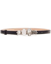 Alexander McQueen - The Knuckle Antique Silver-finished Leather Belt - Lyst