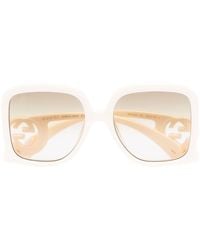 Gucci - Interlocking G Square-frame Sunglasses - Women's - Acetate - Lyst