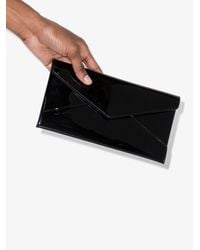 Saint Laurent - Paloma Patent Leather Envelope Pouch Bag - Women's - Calf Leather/brass - Lyst