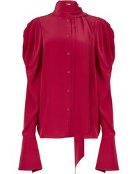 Nina Ricci - Pussy-Bow Shirt - Lyst