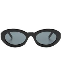 Saint Laurent - Monogram Oval-frame Sunglasses - Women's - Acetate - Lyst
