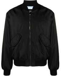 Versace - Logo-embroidered Bomber Jacket - Lyst