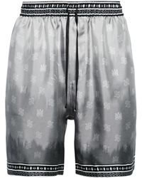Amiri - Black Palm Tree-print Silk Shorts - Men's - Silk - Lyst