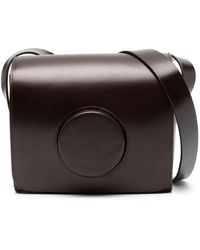 Lemaire - Camera Leather Cross Body Bag - Women's - Calf Leather/cotton - Lyst