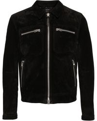 Tom Ford - Cropped Suede Jacket - Lyst