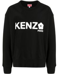 KENZO - Crewneck Sweatshirt With Print - Lyst