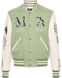 Amiri - White And Multiple Patches Bomber Jacket - Lyst