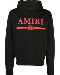 Amiri - Logo-print Cotton Hoodie - Lyst