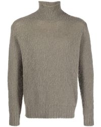 Ami Paris - High-neck Brushed-effect Jumper - Lyst