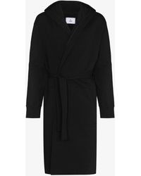 Reigning Champ Hooded Cotton Robe - Black