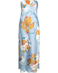 Reformation - Joana Floral-print Silk Dress - Lyst
