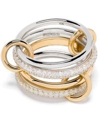 Spinelli Kilcollin - 18k Yellow And White Diamond Linked Ring - Lyst