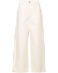 Nanushka - Neutral Jurian Wide-leg Trousers - Men's - Cotton - Lyst