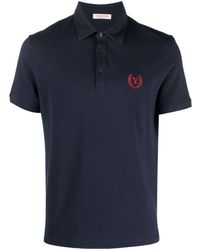 Valentino Garavani - Logo Embroidered Polo Shirt - Lyst