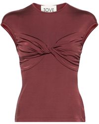 TOVE - Paola Twisted Top - Women's - Spandex/elastane/viscose - Lyst