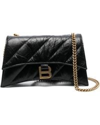 Balenciaga - Crush Small Leather Shoulder Bag - Lyst