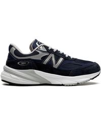 New Balance - 990v6 "navy" Leather Sneakers - Lyst