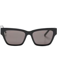 Balenciaga - Logo-print Square-frame Sunglasses - Lyst