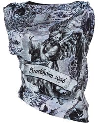 Acne Studios - Printed Blouse - Lyst