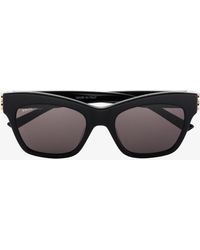 Balenciaga - Cat Eye Logo Sunglasses - Lyst