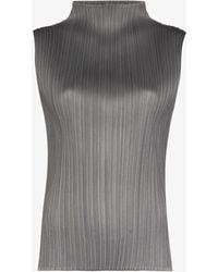 Pleats Please Issey Miyake - Mellow Pleated Tank Top - Women's - Polyester - Lyst