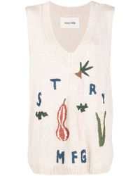 STORY mfg. - Neutral Party Knitted Vest - Women's - Organic Cotton - Lyst