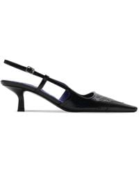 Burberry - Chisel 50 Perforated Pumps - Lyst