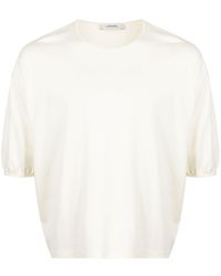 Lemaire - T-Shirt With Low Shoulder Sleeves - Lyst