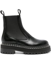 Proenza Schouler - Lug Sole Leather Chelsea Boots - Lyst