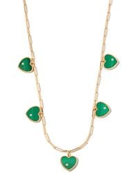 Yvonne Léon - 18K Malachite Heart Pendant Necklace - Lyst