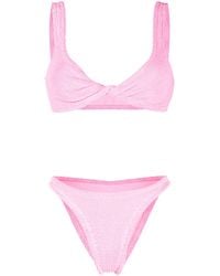 Hunza G - Juno Crinkled-effect Bikini Set - Lyst
