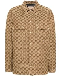 Gucci - gg Canvas Shirt Jacket - Women's - Cotton/polyester/polyamide - Lyst