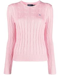 Polo Ralph Lauren - Brand-embroidered Slim-fit Knitted Jumper - Lyst