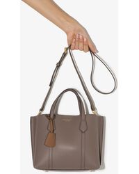 Tory Burch - Leather Logo-Print Bag - Lyst