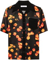 Wales Bonner - Highlife Floral-print Satin Shirt - Men's - Viscose - Lyst