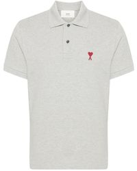 Ami Paris - Ami De Coeur Cotton Polo Shirt - Lyst