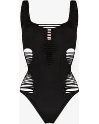 Agent Provocateur - Dakotta Slashed Swimsuit - Women's - Spandex/elastane/polyamide - Lyst