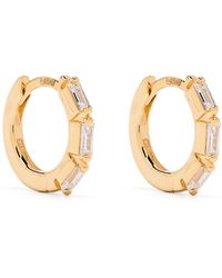 Suzanne Kalan - 18k Yellow Bold Triple Diamond Earrings - Women's - Diamond/18kt Yellow - Lyst