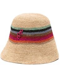 Ruslan Baginskiy - Neutral Ruslan Straw Crochet Bucket Hat - Lyst