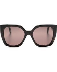Gucci - Striped Square-frame Sunglasses - Women's - Acetate - Lyst