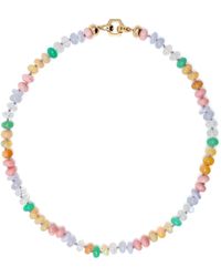 Harwell Godfrey - 18k Yellow Pastel Bead Foundation Necklace - Women's - Opal/18kt Yellow /moon Stone/chrysoprase - Lyst