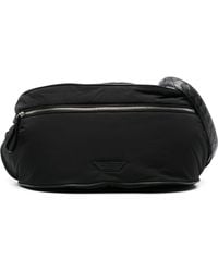 Bottega Veneta - Black Intrecciato-strap Belt Bag - Men's - Calf Leather/fabric - Lyst