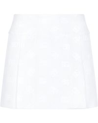 Dolce & Gabbana - Logo Jacquard Mini Skirt - Lyst