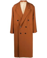 Gucci - Orange Double-breasted Wool Coat - Lyst